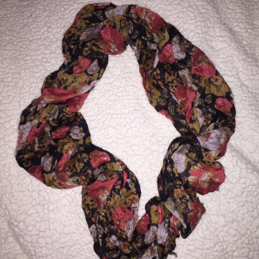 Urban Outfitters Floral Infinity Scarf
